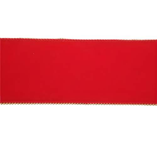 Cromus Fita Vermelha com Bordas Trabalhada 4,57 Metros