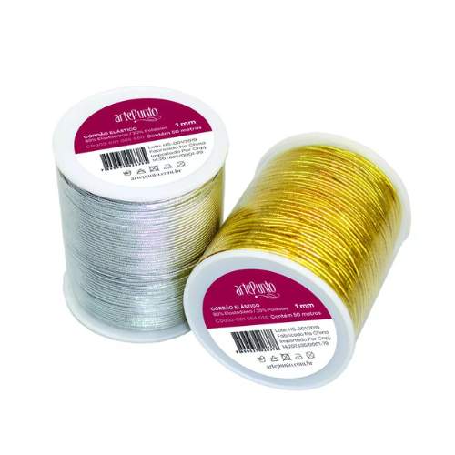 Cordão Elastico 1mm - 50 Metros ArtePunto