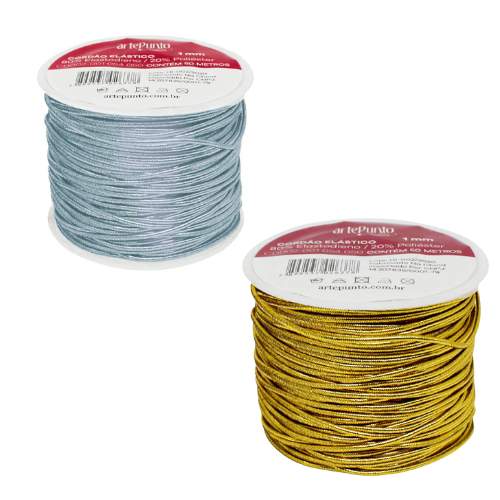 Cordão Elastico 1mm - 50 Metros ArtePunto
