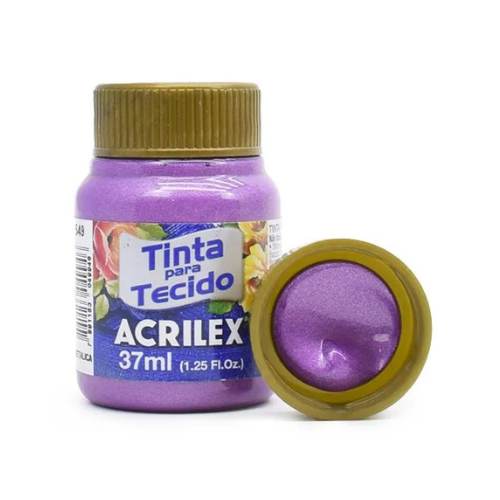 Tinta para Tecido Metálica 37ml Acrilex