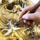Make+ Folhas Metalizadas Imitação Ouro Contém 25 Folhas