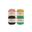 Euroroma Barbante Brilho Ouro Colorido 4/6 - 400g - 406m
