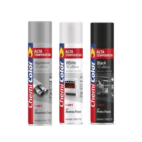 Tinta Spray Alta Temperatura Chemicolor 350ml