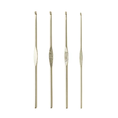 Kit Agulhas Aço Crochet 4 Unidades