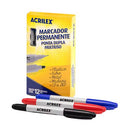 Acrilex Marcador Permanente Ponta Dupla