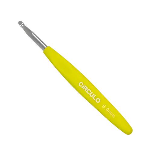 Agulha de Crochê Cabo Emborrachado Matte Circulo