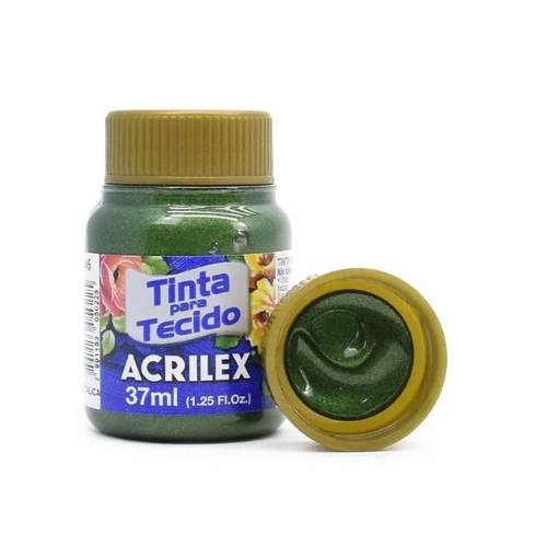 Tinta para Tecido Metálica 37ml Acrilex