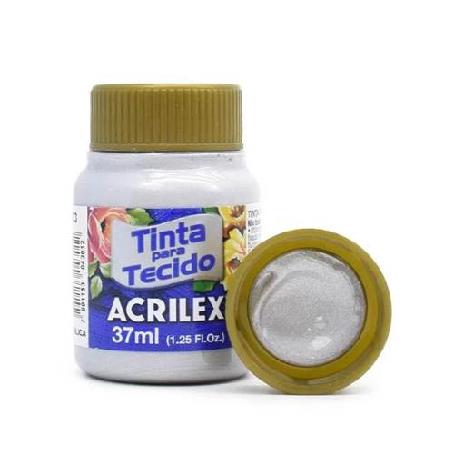 Tinta para Tecido Metálica 37ml Acrilex