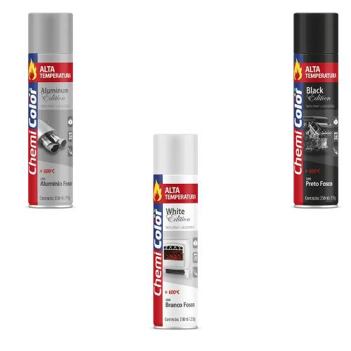 Tinta Spray Alta Temperatura Chemicolor 350ml