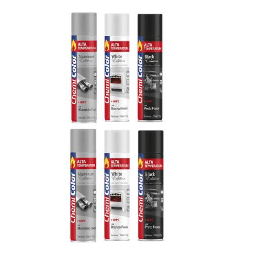 Tinta Spray Alta Temperatura Chemicolor 350ml