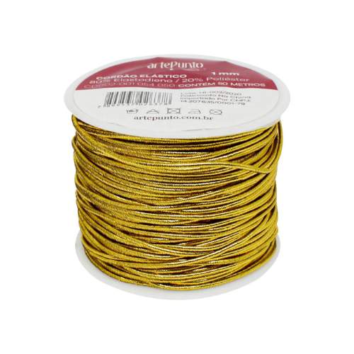 Cordão Elastico 1mm - 50 Metros ArtePunto