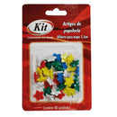 Kit Alfinete para Mapa Estrela 40 Unidades