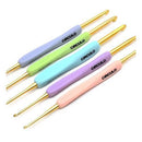 Circulo Agulha de Crochê Ponta Dupla Cabo Emborrachado